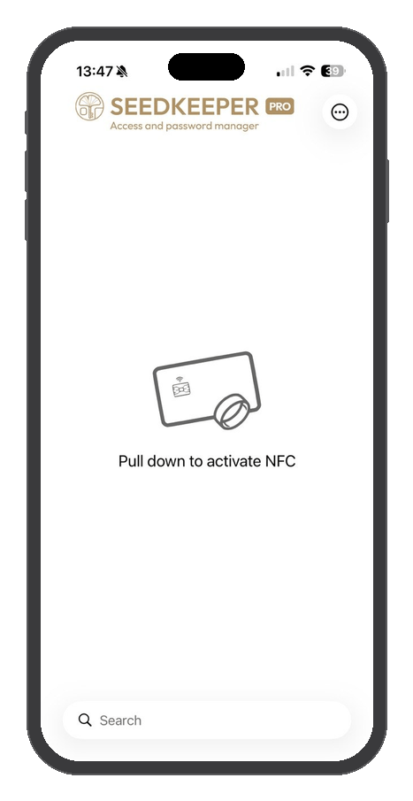 Resetting 2FA accounts in the Seedkeeper PRO App