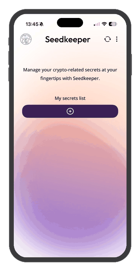 Factory resetting the password manager in the Seedkeeper App